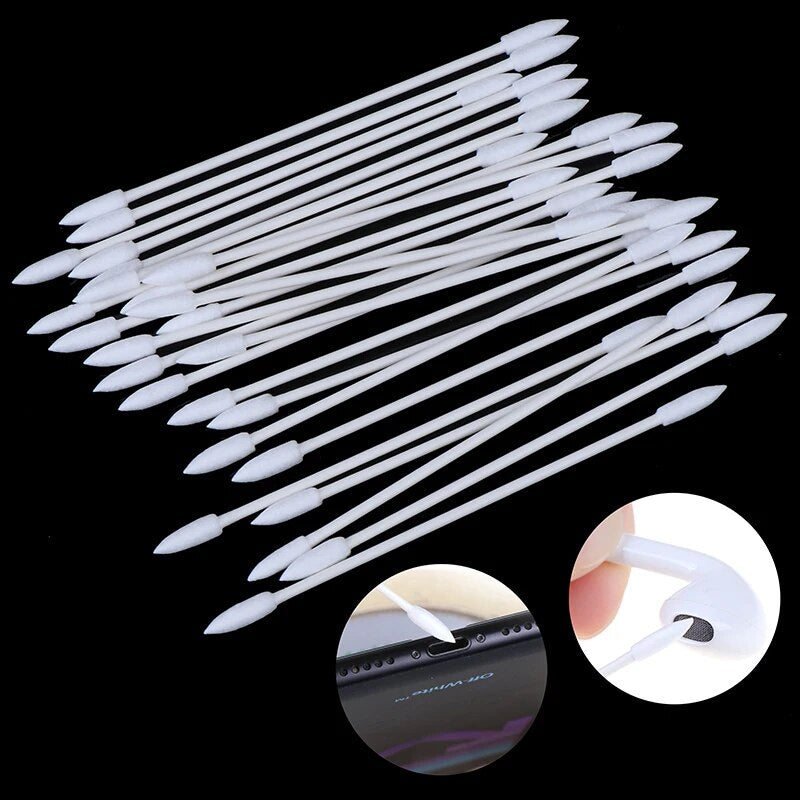 25/30/50Pcs Disposable Cotton Swab Cosmetics Makeup Health Jewelry Clean Sticks Buds Tip Cotton Head Swab