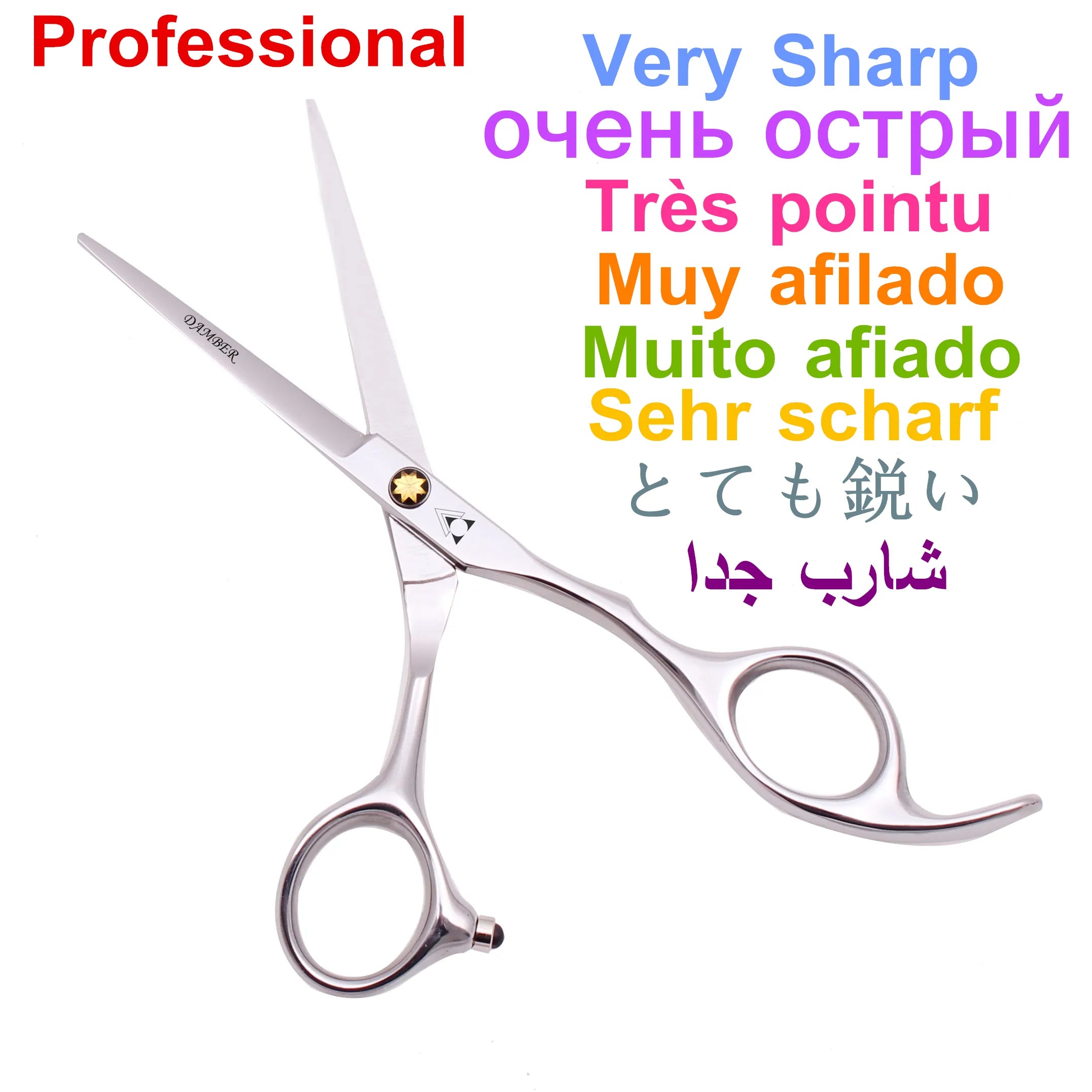 Hair Scissors 5.5 6.0 Professional Hairdressing Scissors Thinning Barber Scissor Set Hair Cutting Scissors 440C Japan Steel 888#