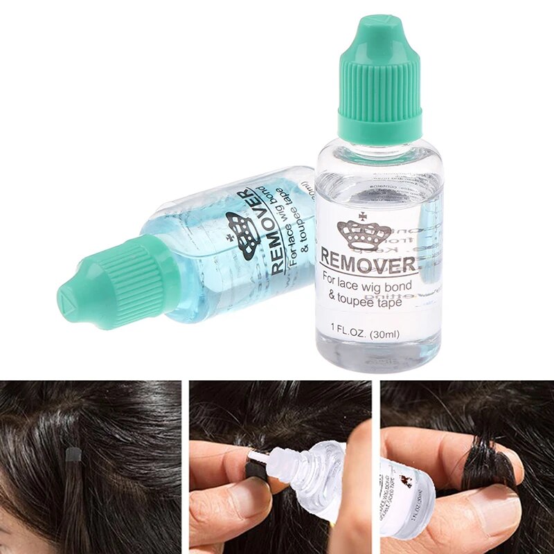 30ml Waterproof Glue For Hair Wig Glue For Lace Front Wig/Toupee/Closure/Hair Extension Adhesive With 1 Bottle Remover Bond Glue