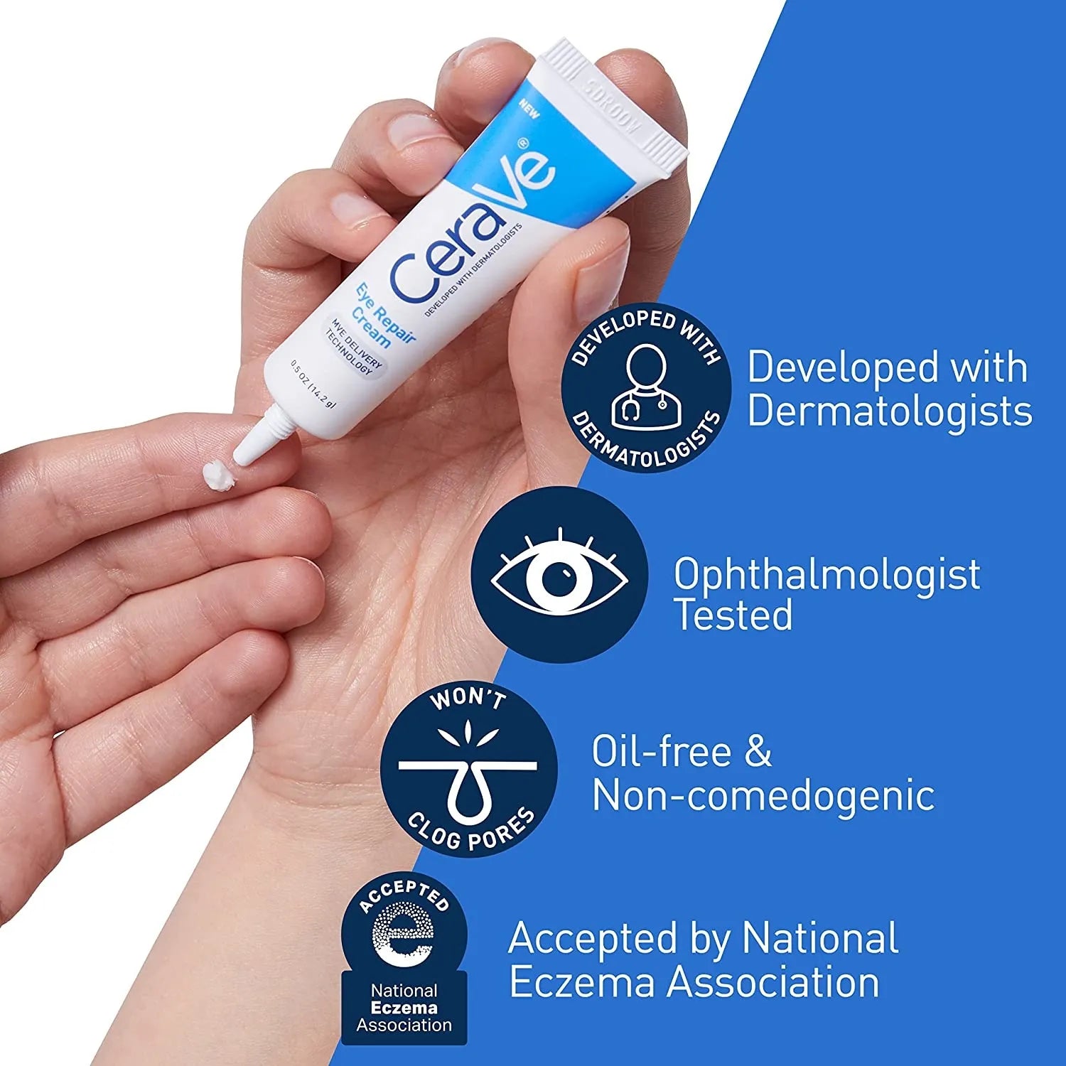 Cerave Eye Cream Repairskin Skin Barrier For Dark Circles Under Eyes Puffiness Moisturizing Whitening Anti-Fine Lines Eye Care