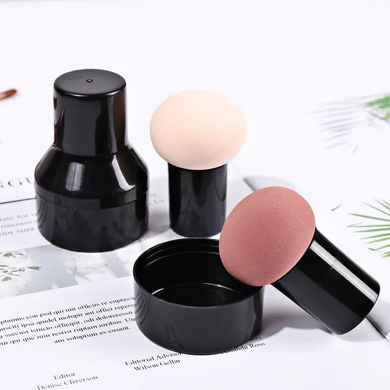 Round head small mushroom head puff sponge beauty egg makeup tool gourd do not eat powder air cushion BB dry and wet dual-use