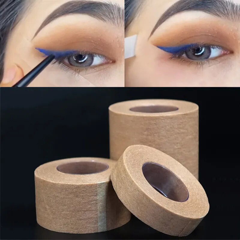 1Roll Eyeliner Eyelid Tape Eyelash Extension Patch Eyeshadow Protector Tape Stickers Beauty Application Tool Eye Makeup Tools 9M