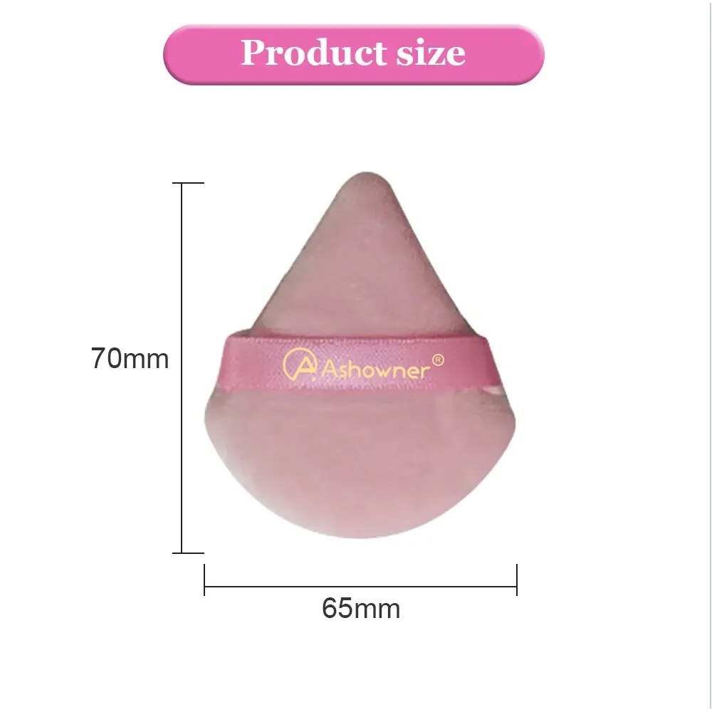 Triangle Powder Puff Soft Makeup Sponge for Face Make Up Eyes Contouring Shadow Cosmetic Washable Mini Velvet Foundation Puff