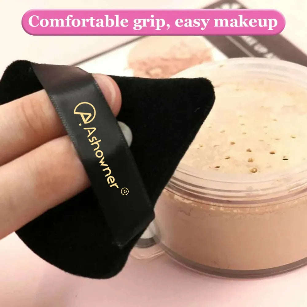 Triangle Powder Puff Soft Makeup Sponge for Face Make Up Eyes Contouring Shadow Cosmetic Washable Mini Velvet Foundation Puff