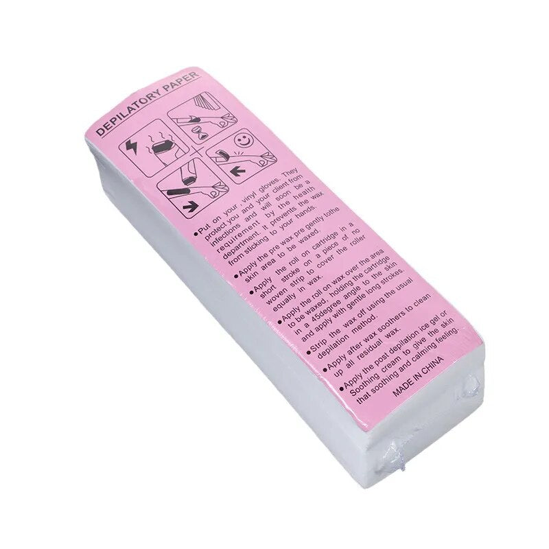 High Quality 50/100PCS Women Men Hair Removal Wax Paper Nonwoven Body Leg Arm Hair Removal Epilator Wax Strip Paper Roll 4#