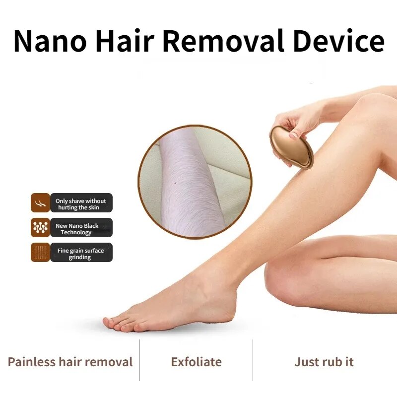 Crystal Physical Hair Removal Eraser Painless Nano Crystal Epilator Man Women Hair Remove Erase Body Beauty Depilation Tool