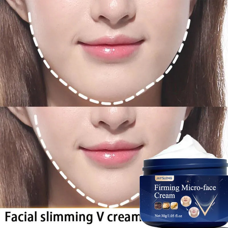 V-Shape Firming Face-lift Slimming Cream Slimming Removal Masseter Muscle Double Chin Face Fat Burning Anti-aging Products 30g