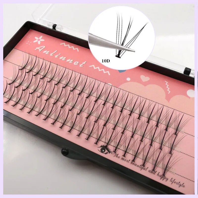 Anlinnet Professional  Makeup 60 clusters Personal Cluster Eyelash Single tuft of M sandwich eyelash Grafting False Eyelashes