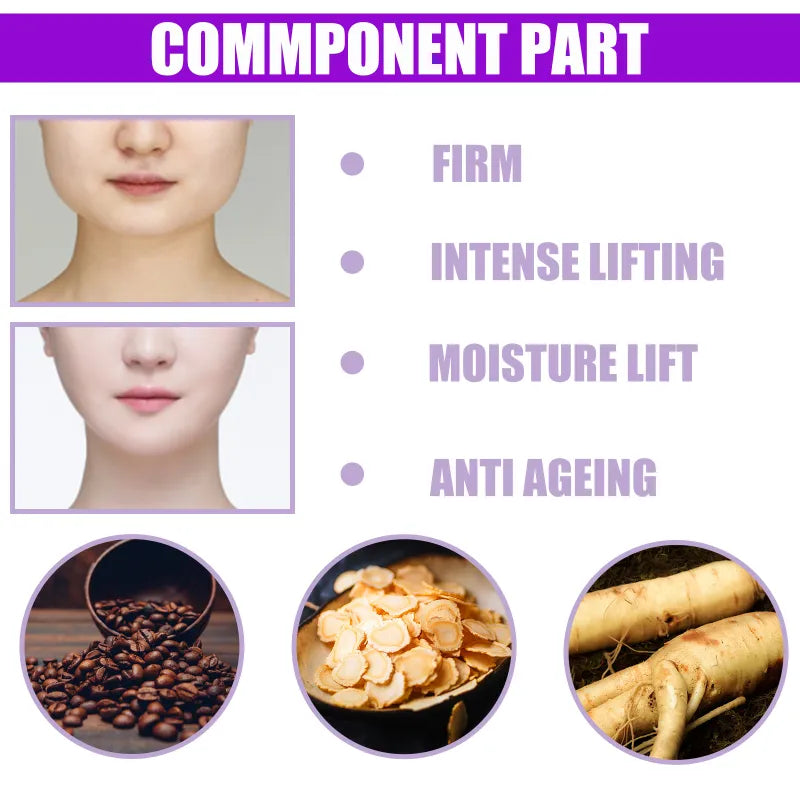 V-Shape Slimming Cream Firming Face-lift Slimming Removal  Double Chin Masseter Muscle Face Fat Burning Anti-aging Products