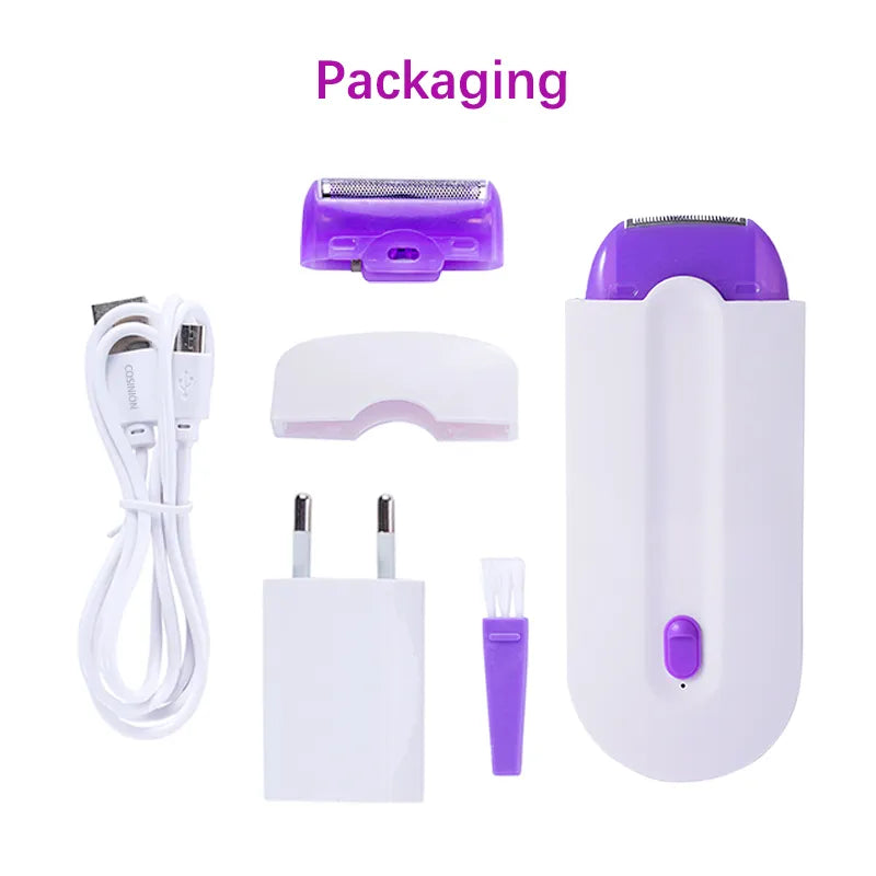 Professional Painless Hair Removal Kit Laser Touch Epilator USB Rechargeable Women Body Face Leg Bikini Hand Shaver Hair Remover