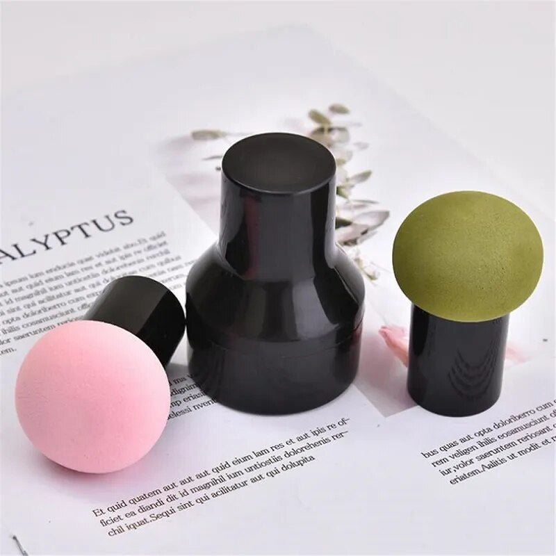 Round head small mushroom head puff sponge beauty egg makeup tool gourd do not eat powder air cushion BB dry and wet dual-use