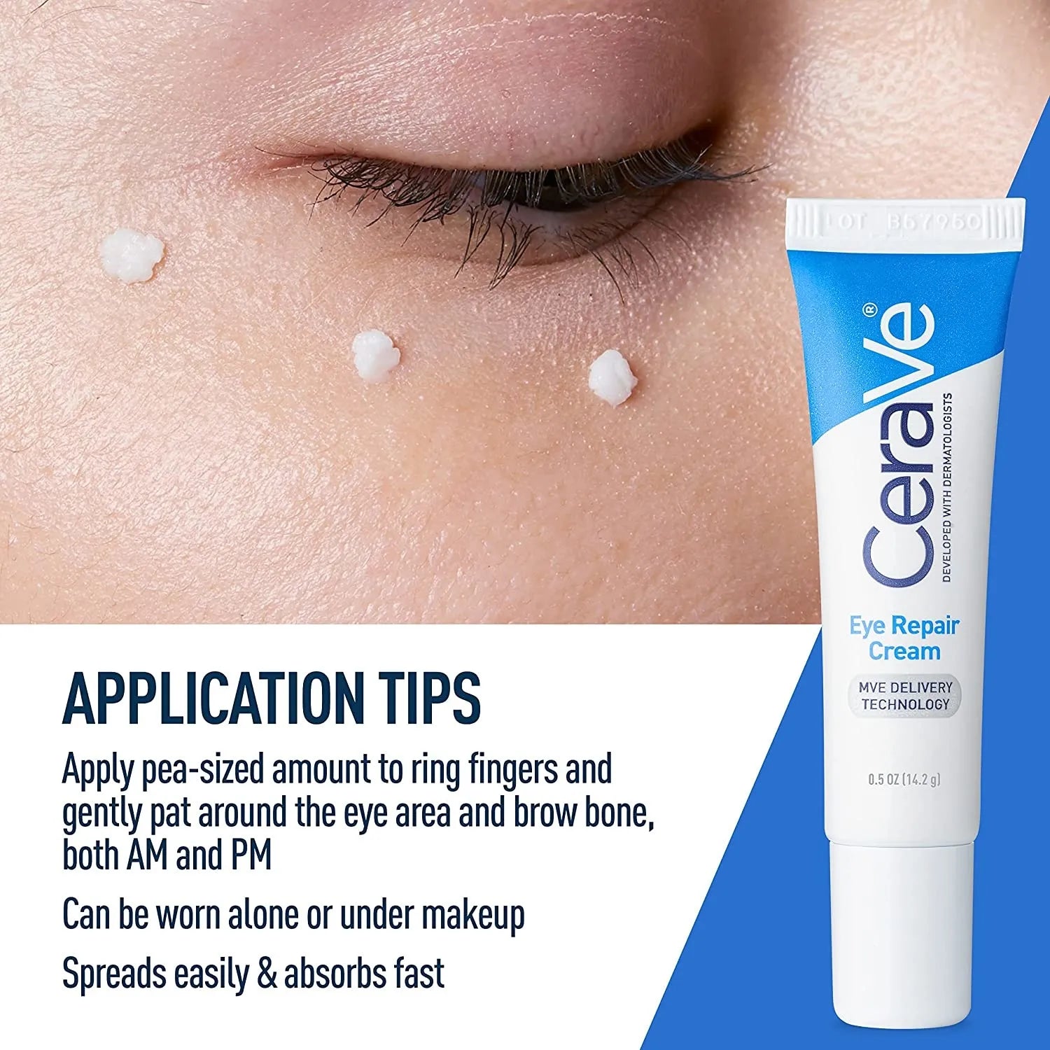 Cerave Eye Cream Repairskin Skin Barrier For Dark Circles Under Eyes Puffiness Moisturizing Whitening Anti-Fine Lines Eye Care