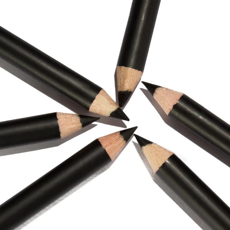 12pcs/lot Eyeliner Black Waterproof Long-lasting Portable Eye Liner Pencil Smooth Easy Makeup Pen High Quality